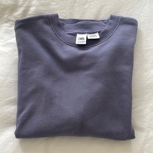 Zara Men’s Oversize Crewneck - Plum